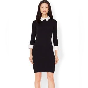 Lauren Ralph Lauren Three-Quarter-Sleeve Collared Sweater Dress